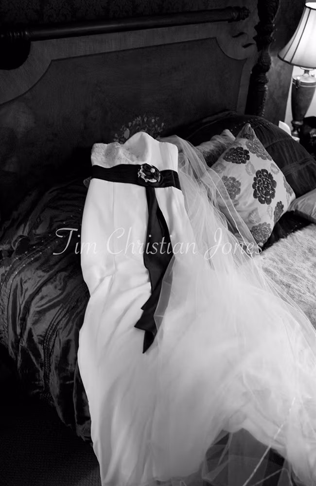 The bridal gown in monochrome